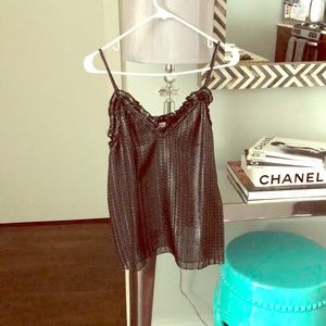 Sparkly Rebecca Taylor camisole top-size 6